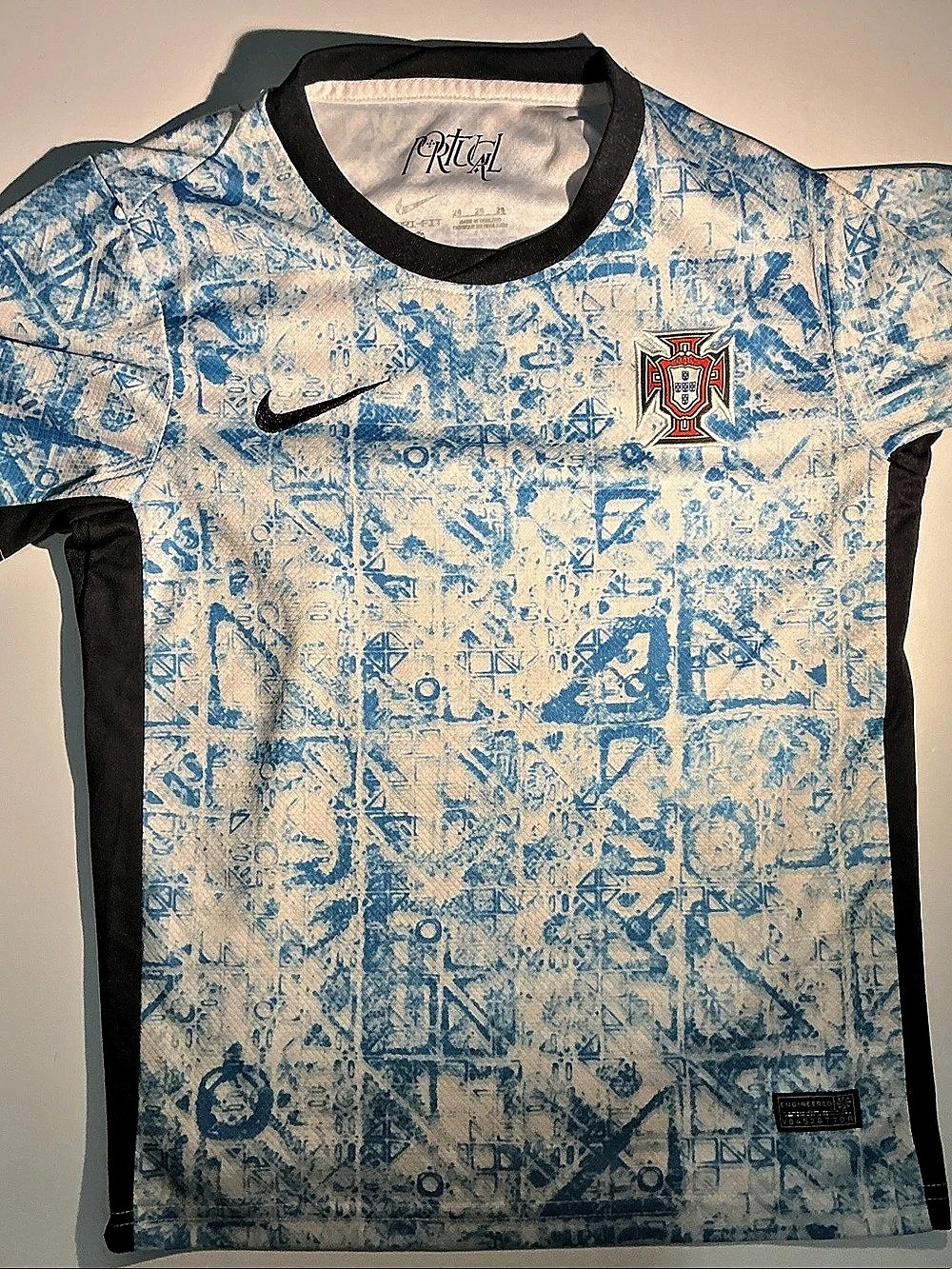 Nike Portugal 2024 Away Stadium Jersey Blue & White